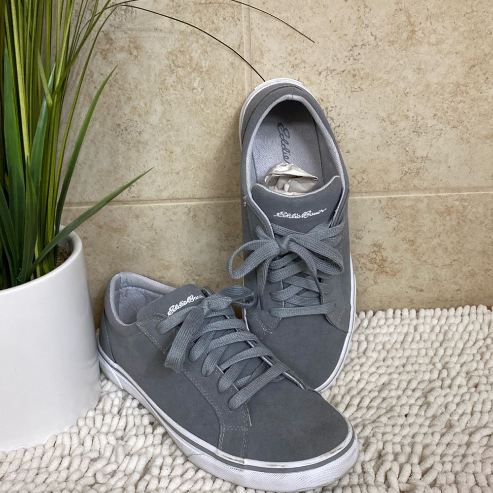 EDDIE BAUER Gray SUEDE Athletic Shoes Women’s Size 9.5 / EU 40.5